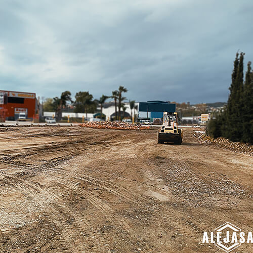 obra realizada por Excavaciones Alejasa en el paraninfo de Málaga